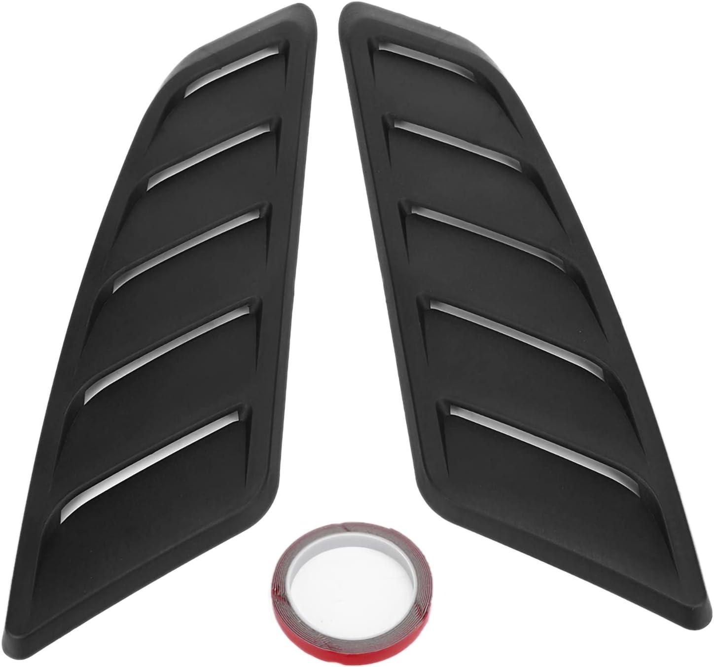 Otufan for Mustang Hood Vent Cover Trim,Car Exterior Matte Black Facelift Upgrade Accessories Replacement for Mustang 2015-2017