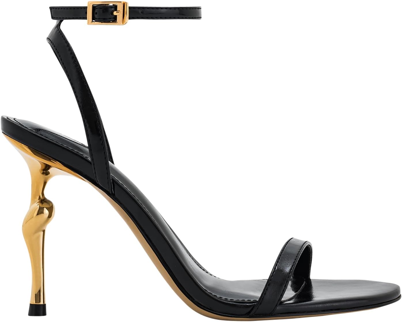 JW PEI Women's Alivia Gold Metal Heel Sandals - Image 4