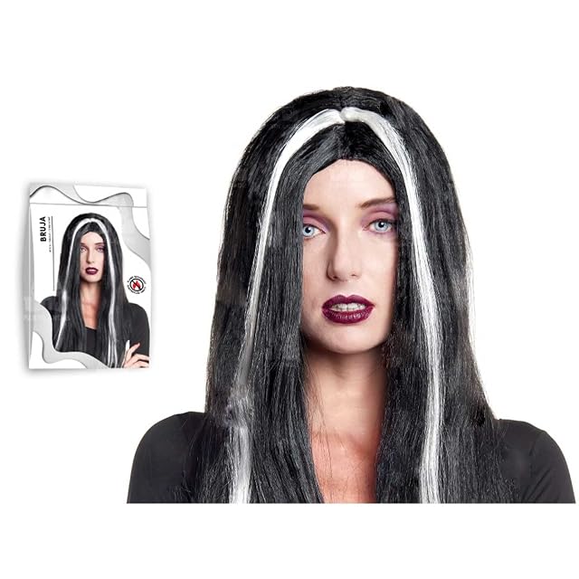 Foto 2 de 3 de AC - Peluca de Bruja - Fabricado en Fibra Sintetica - Complemento para Disfraces de Carnaval y Halloween