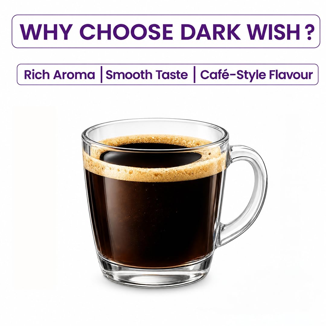 Bevzilla Black Roast (Dark Wish) - Caffè forte in polvere, 200 g, per 100 tazze, caffè arabica in polvere, audace e intenso, ideale per espresso, cappuccino, latte macchiato, preparato per birra calda