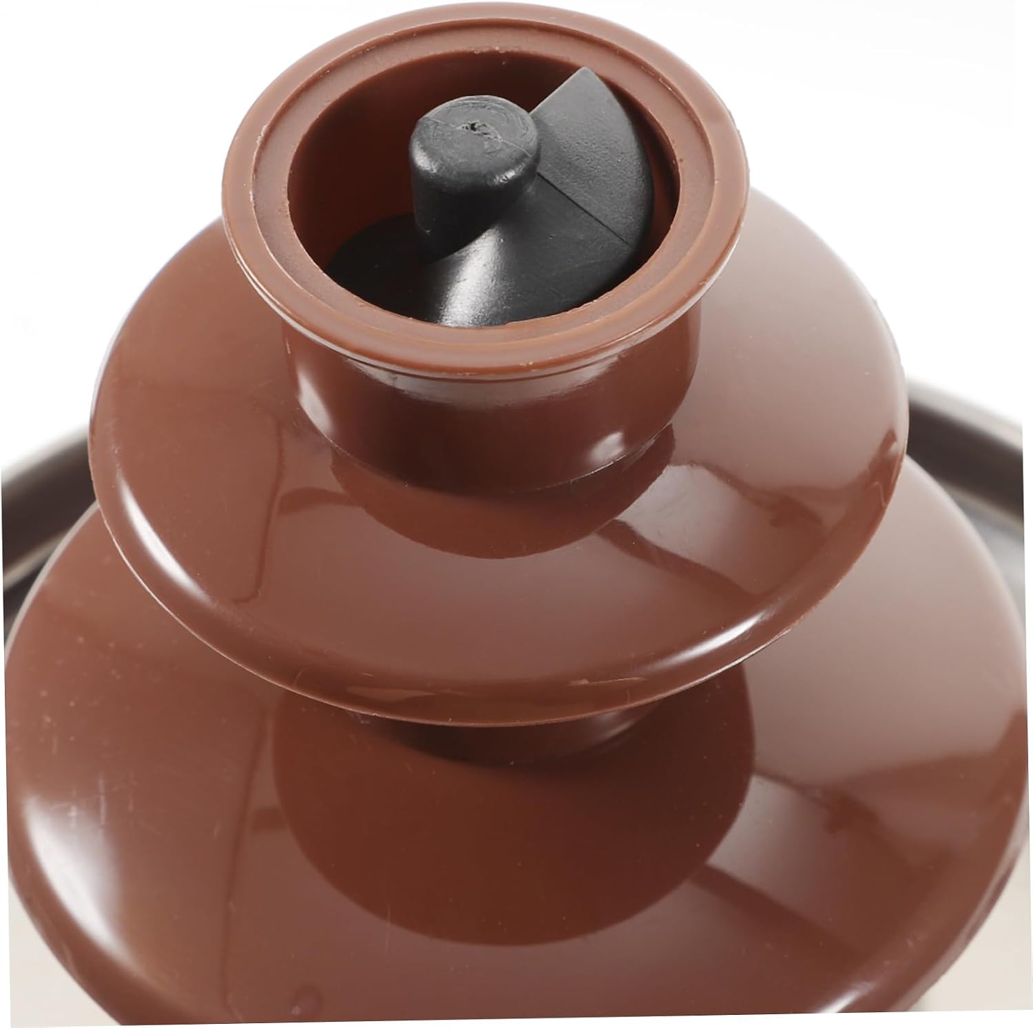 Three Chocolate Fountain Machine for Parties Easy to Use Fondue Maker with Temperature Melts Milk Chocolate for Entertaining Guests at Weddings Gatherings