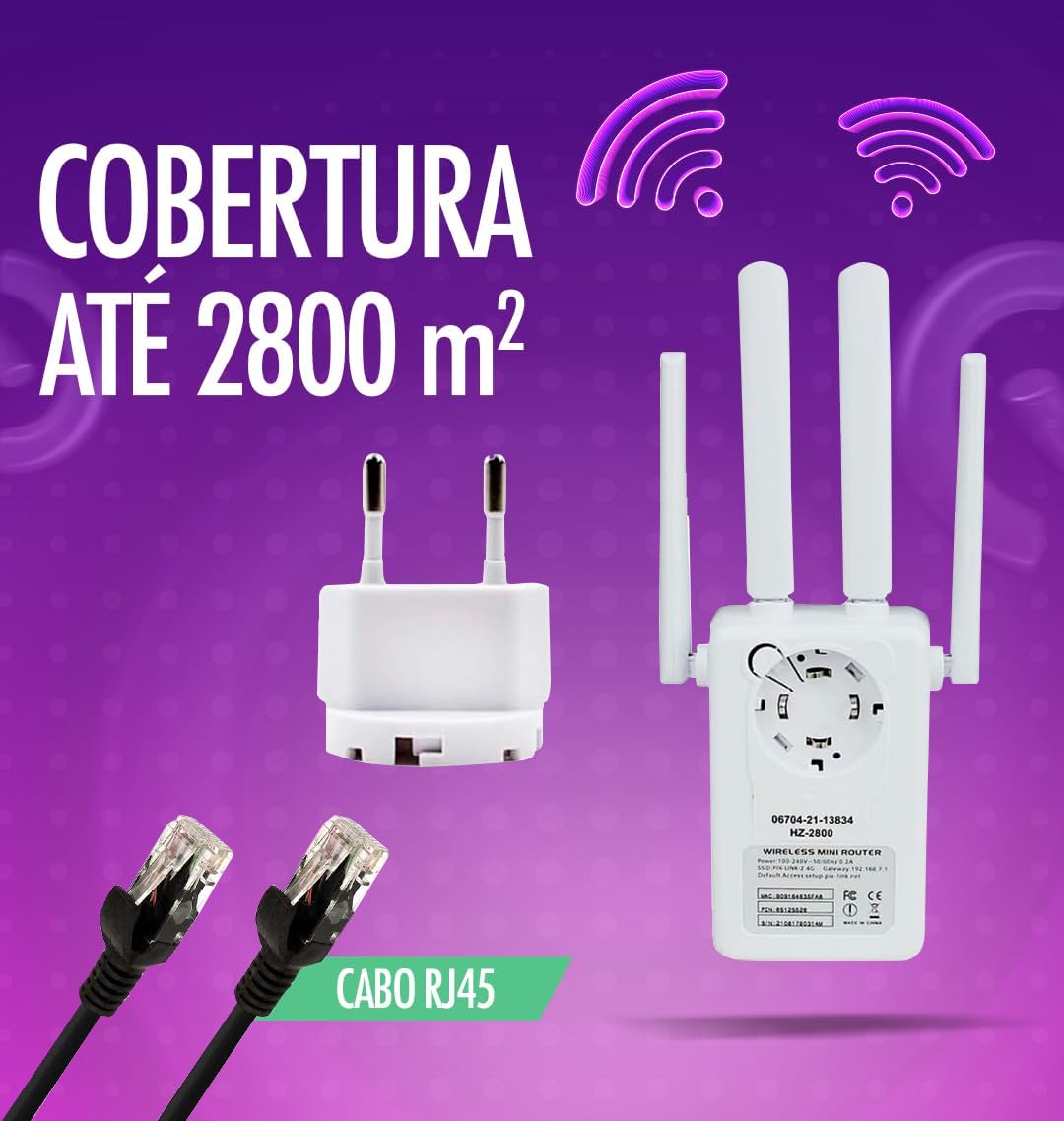 Repetidor Wi-Fi 2800Mbps Testado por 7 dias para gamers e home office
