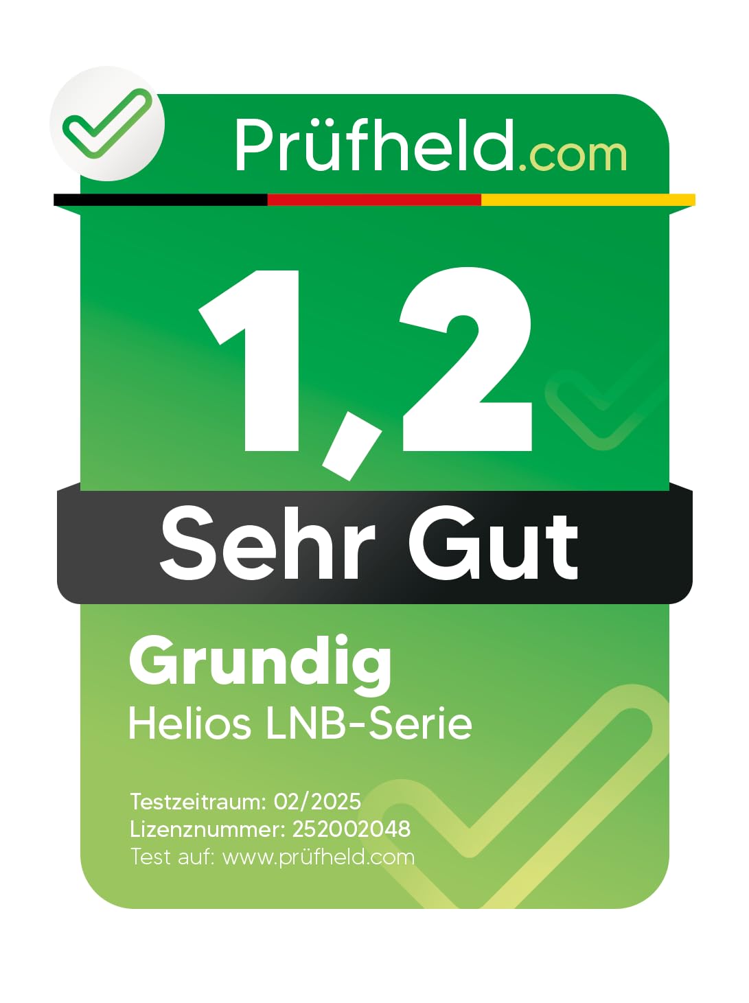 [ Test très bien, note 1.2 *] GSS Helios Single LNB avec blindage LTE et protection solaire UV, 1 compartiment HD, 4 K LMB pour 1 participant, (TV TV, récepteur satellite) LNC pour antenne parabolique