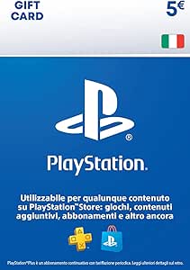 5€ PlayStation Store Gift Card | PSN Account italiano [Codice per email]