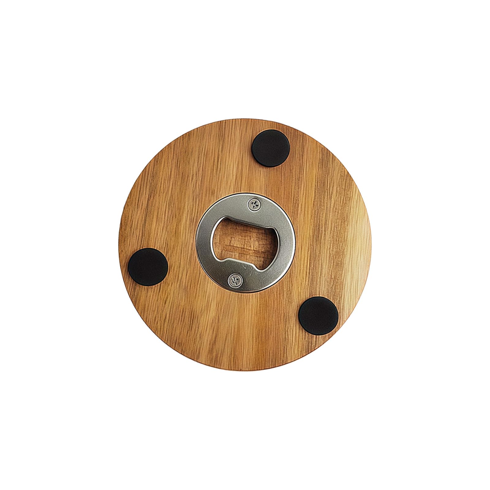 Kalttoy Wooden Beverage Coasters Incorporating Bottle Opening Mechanism Cup Mat for Kitchen Dining Room or Camping Bottle Opener Ride