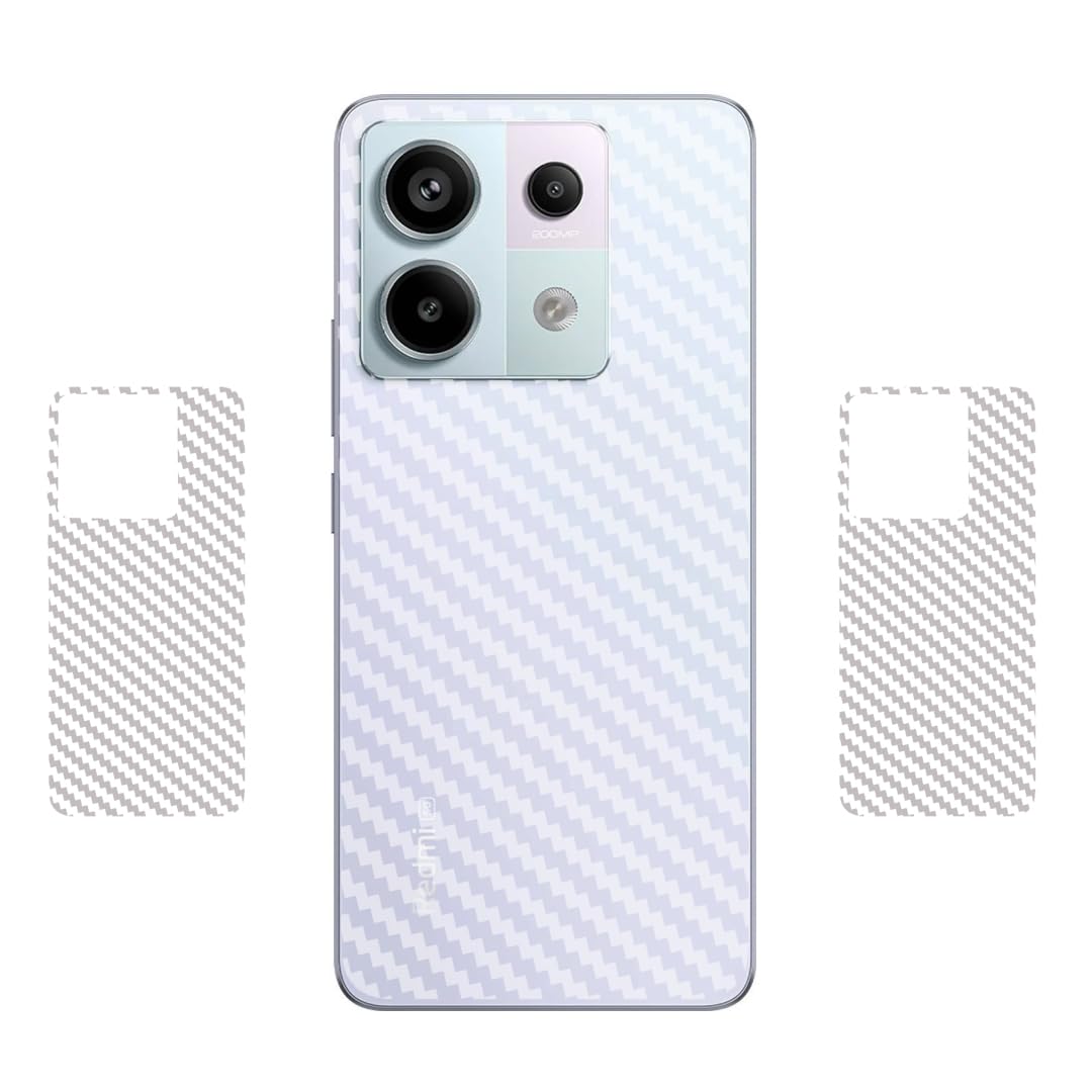 Berries™ (Pack of 2) Back Lamination Skin Compatible for XIAOMI REDMI Note 13 PRO 5G || 3D Carbon Fiber Ultra-Thin Protective Film (Transparent) with Easy Installation KIT (B0CSBNC72V) Amazon Price History, Amazon Price Tracker