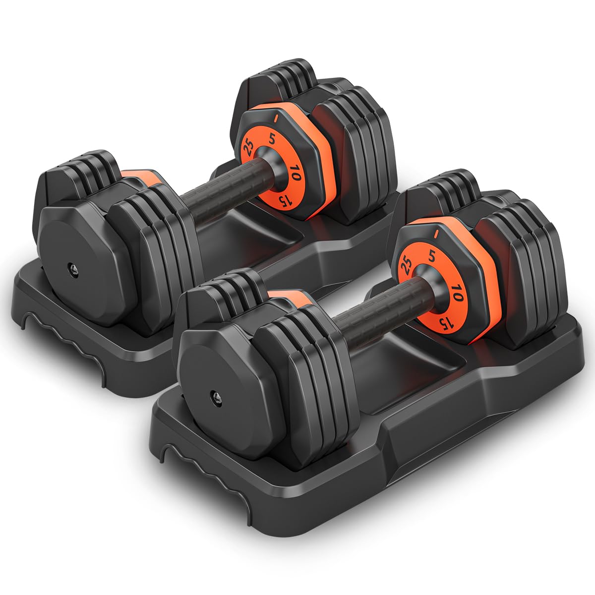 LEEKEY Adjustable Dumbbells Dumbbells with Anti-Slip Handle for Exercise Fitness Fast Adjust Weight Innovative Workout Equipment Dumbbell Set