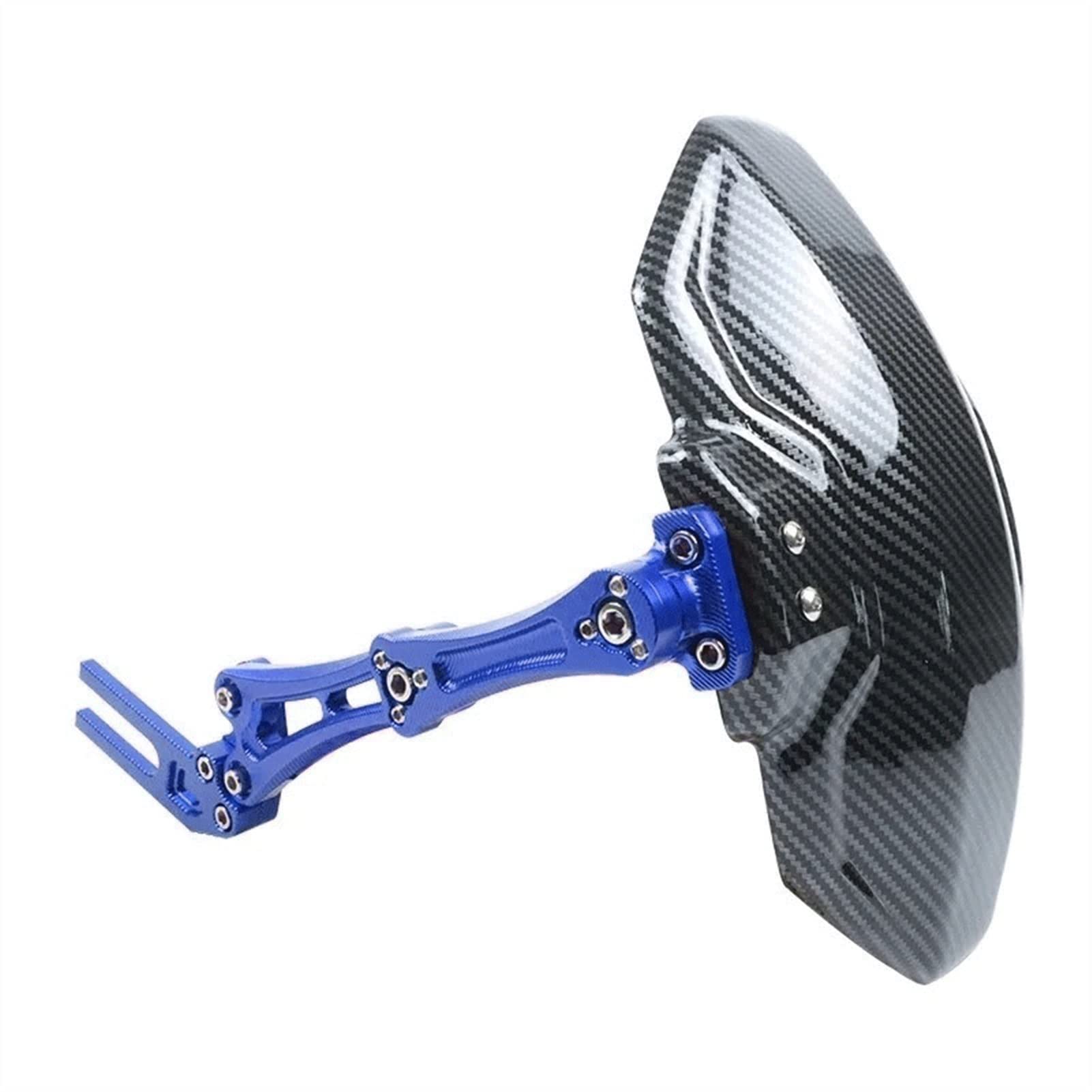 Parafango Posteriore Moto in Fibra di Carbonio Plastica Parafango per Aero Dio Moto Guardia(Blu)
