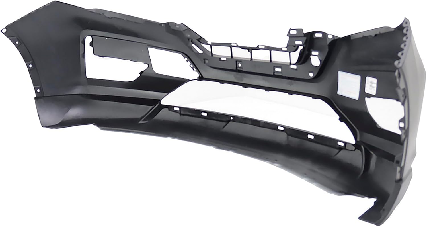 FitParts Compatible with Front Bumper Cover Fascia Nissan Rogue 2017 2018 2019 SL S SV Hybrid 17-19. New Primed Without Sensor Holes, With Fog Light Holes. NI1000316 620226FL0H
