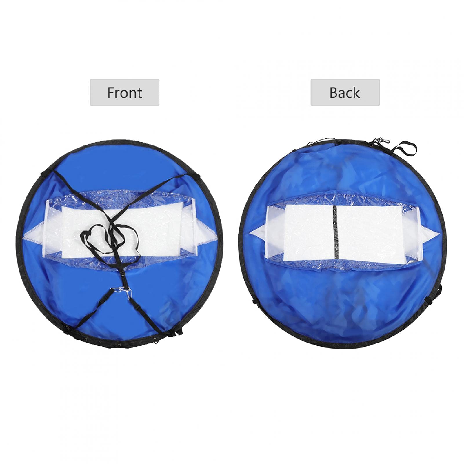 Vela Canoa Vela, Vele Kayak, Vela Vento Sottovento Kit Vela Kayak Wind Sail Kayak Paddle Board Accessori, Finestra Pieghevole Trasparente 108 cm Canoa Vela e Borsa Immagazzinaggio