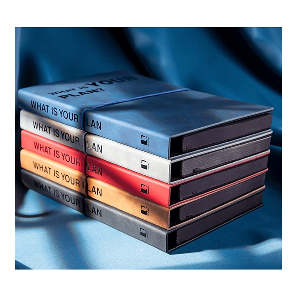 Carnets et journaux Journal/Notebook A5 Journal de Cuir A5 Épaissie Business Notepad Modèle de Tissu Bloc-Notes magnétique pour Bureau Accueil School Business étudiant en Commerce (Color : C)