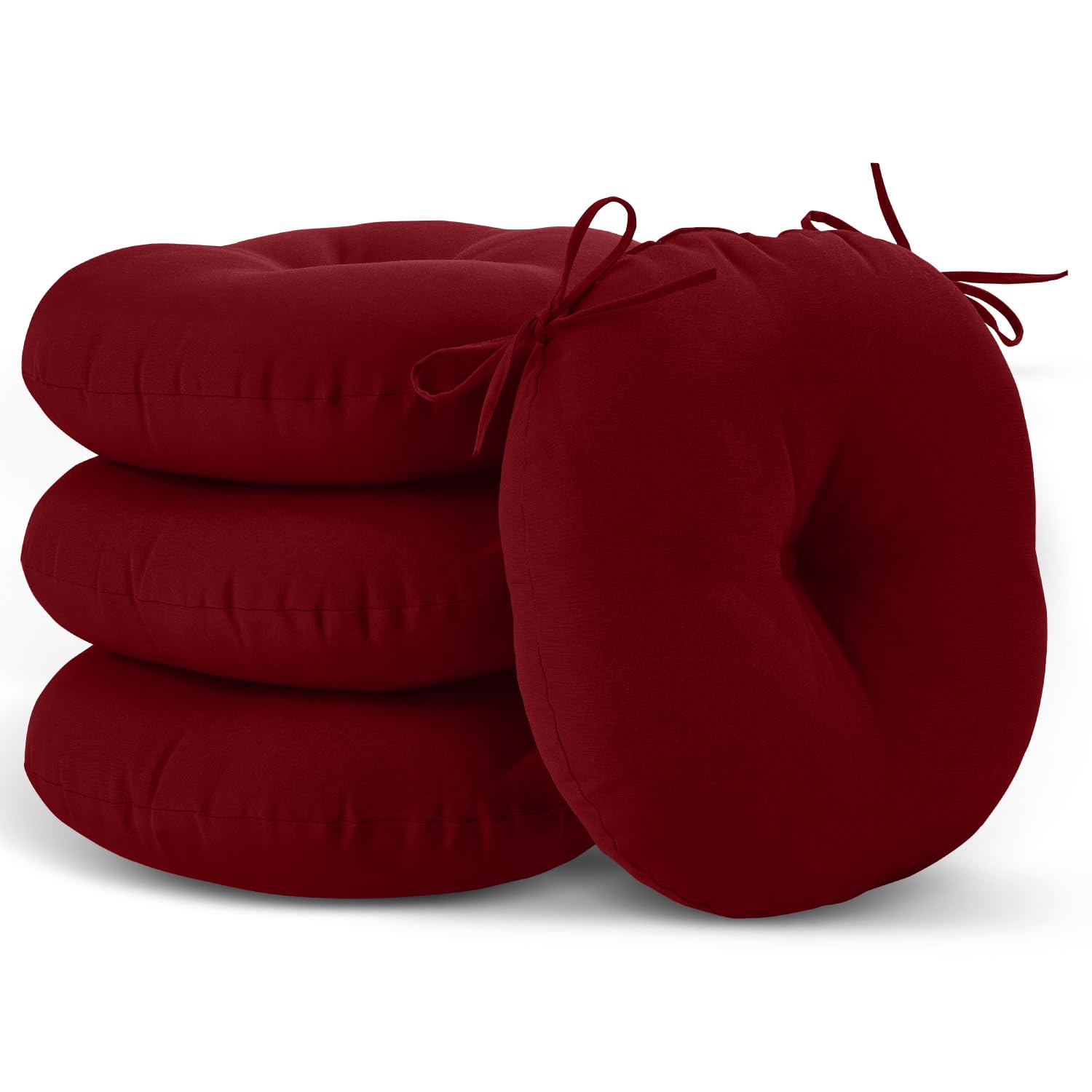 15" Dia X 2.8" H Round Cushions Set Of 4 For Bistro Seating