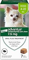 Vista 10 de Advantus Tratamiento contra pulgas para mascotas, suave de masticar, Blanco/Verde