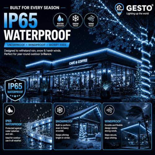 Gesto Store Gesto 50m Ice Blue LED Rope Strip Light - Image 6