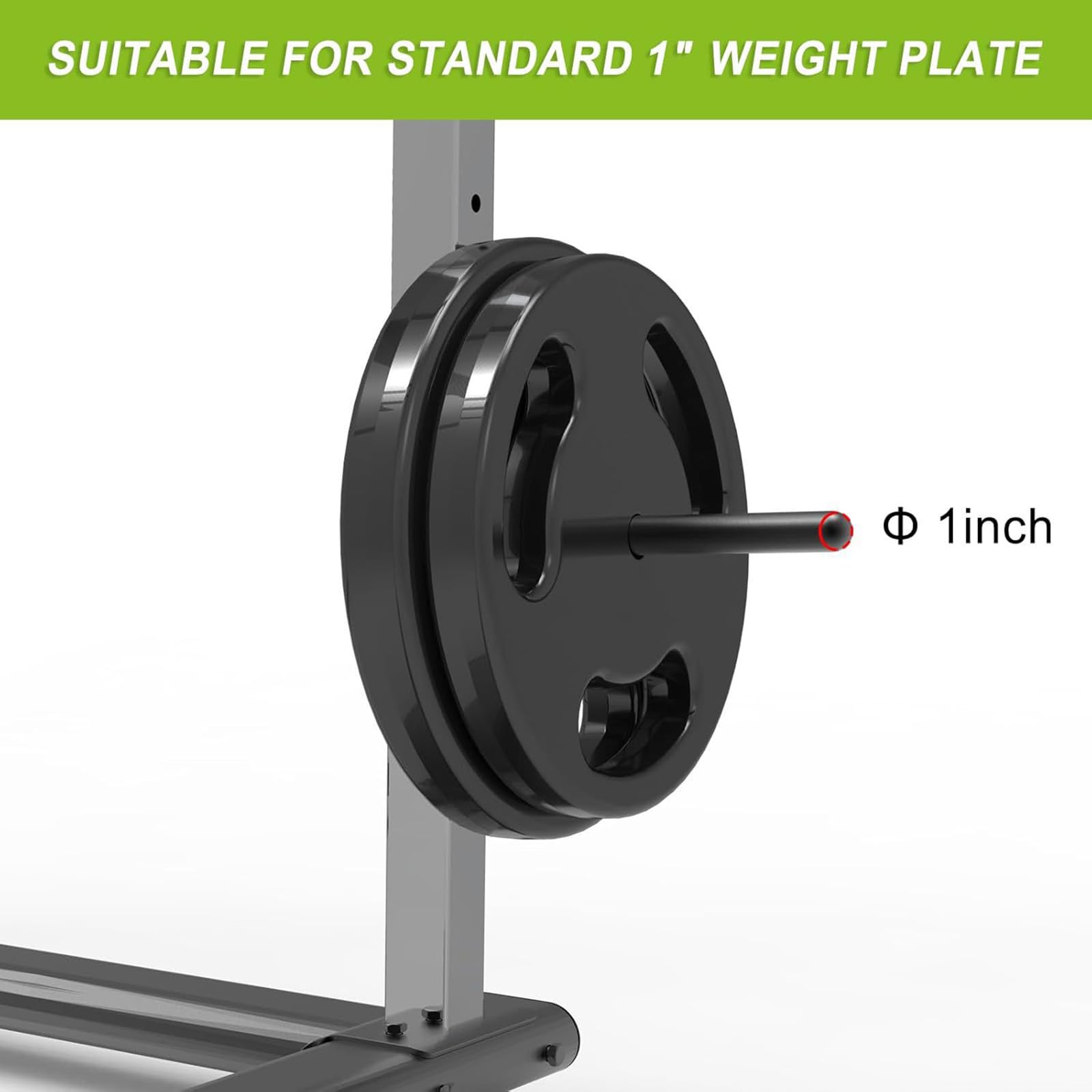 Discos de pesas, soporte, organizador, accesorios para rack, almacenamiento de pesas para poder y sentadillas, rendimiento duradero