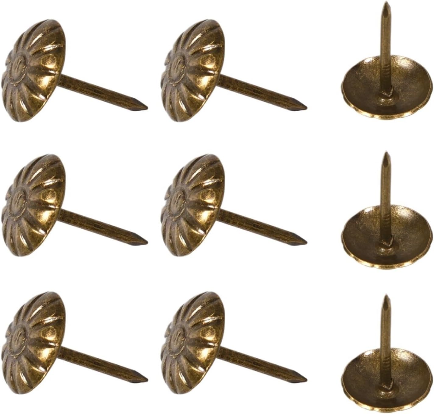 Upholstery Tacks 1000Pcs Decorative Push Pins Sofa Thumb Nails Couch Office Thumbtacks for Furniture Cork Board DIY Projects Home Decor