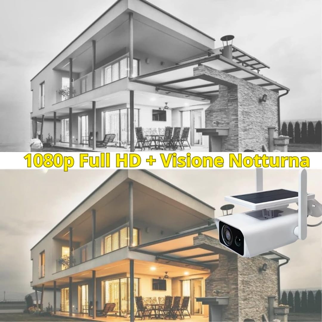 Videocamera WiFi 2MP per Esterno con Pannello Solare e PTZ 360° - Secure Home Italia | Antifurto Casa, Allarmi e Videosorveglianza Videocamera WiFi 2MP per Esterno con Pannello Solare e PTZ 360° - Secure Home Italia | Antifurto Casa, Allarmi e Videosorveglianza