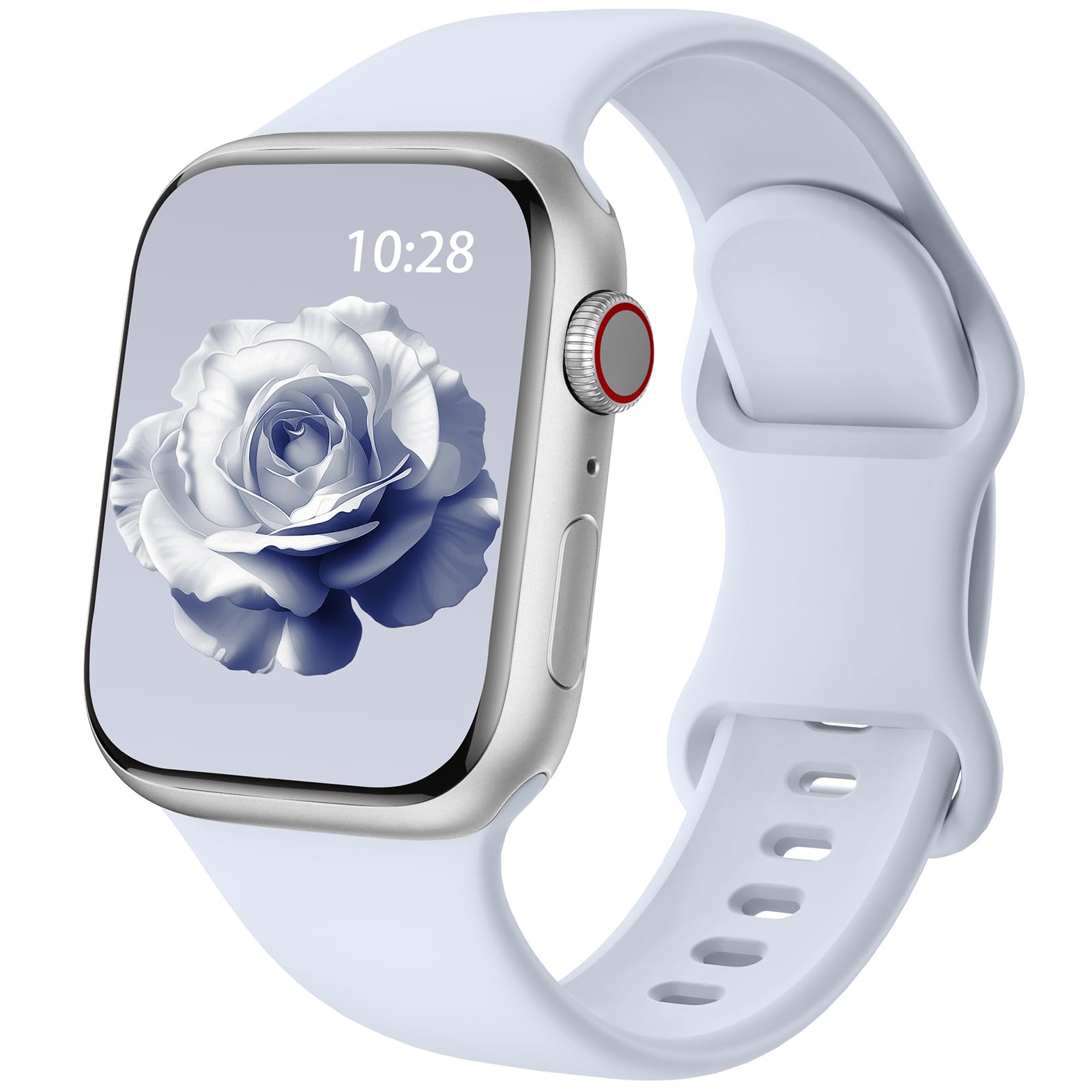 Patented Upgraded Silicone Strap Compatible with Apple Watch Straps 38mm 40mm 41mm 42mm(Series 10) for Women Men,Soft and Breathable Sport Watch Bands for iWatch Series 10 9 8 7 6 5 4 3 2 1 SE — view 18