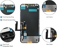 Vista 5 de DIGI4U Pantalla LCD para iPhone XR, 6.1 pulgadas 3D Touch Retina para iPhone XR pantalla táctil digitalizador Asamblea con herramientas