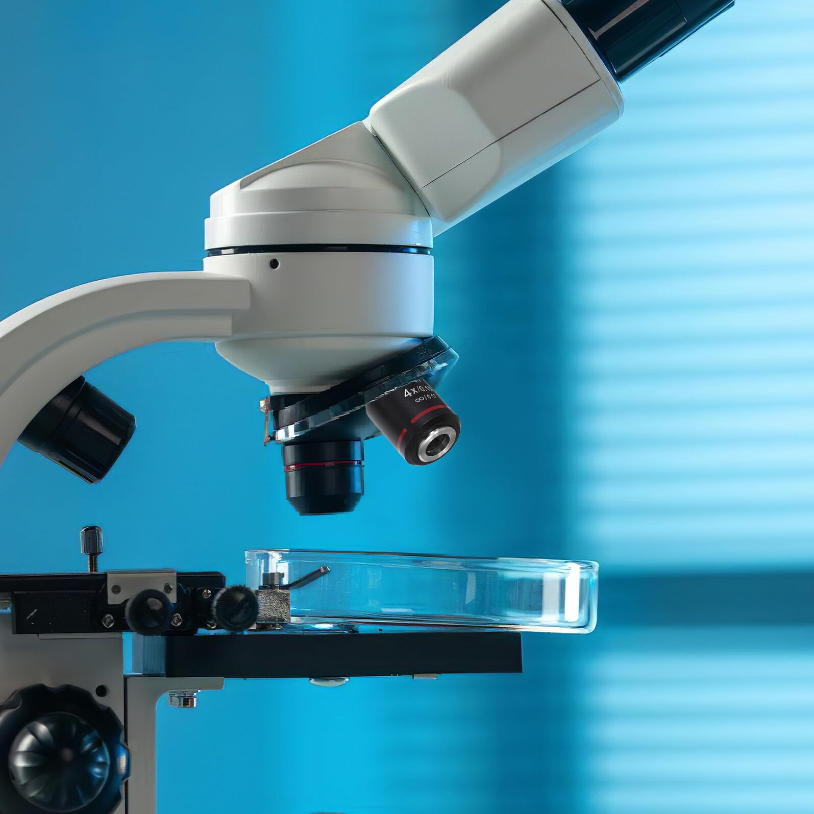 Plan Soczewka Mikroskopowa Biologiczna Obiektyw Do Mikroskopów Laboratoryjnych Bezpieczna Odległość Obserwacji i Korekcja Kolorów Do Badań Histologicznych i Komórkowych
