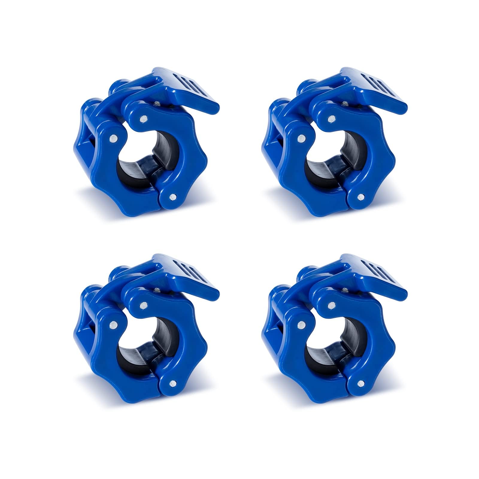 Slim Panda 1 inch Barbell Clips (Pack of 4), Non-Slip Quick Release Barbell Collars, Weight Locks Dumbbell Clips, Barbell Clamps for Fitness, Weightlifting, Strength Training