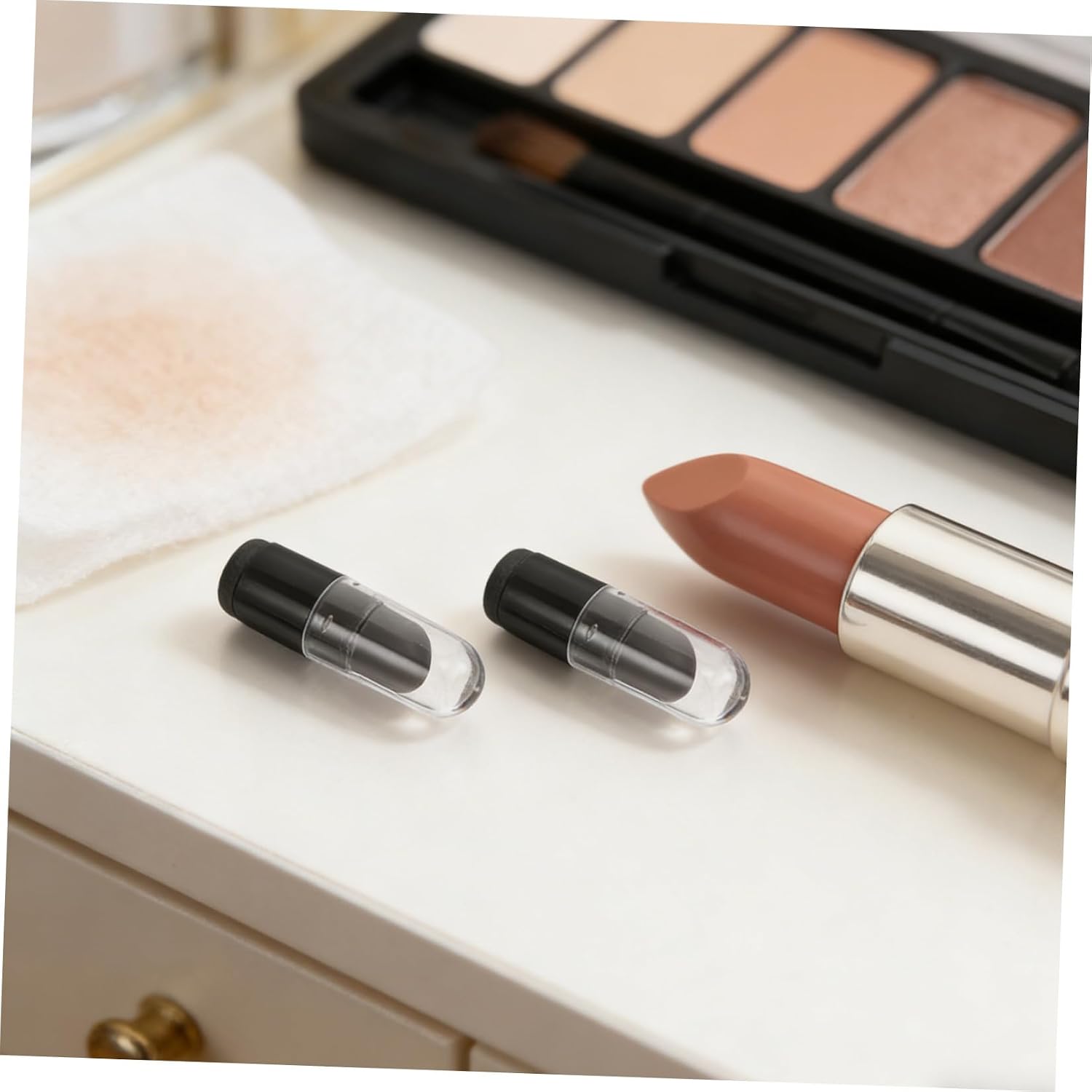 BESTYASH 10pcs Silicone Lip Brush Set round Head and Dustproof Cover Small Portable Lip Applicator for Travel Makeup Cosmetics Application