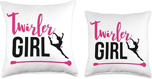 Miniatura 3 de Baton Twirling Twirler Majorettes Clothing Girl Baton Twirling Twirler Majorettes Throw Pillow, 16x16, Multicolor