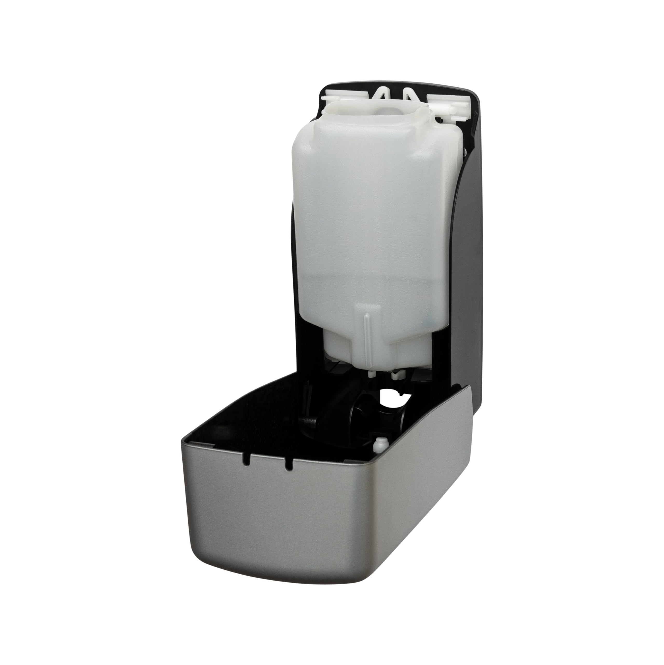Jofel - Distributore di sapone a parete, ricaricabile con sapone liquido, capacità 1L, distributore di sapone per il bagno, corpo robusto in ABS, antigoccia e anticorrosione, Valor AC27350