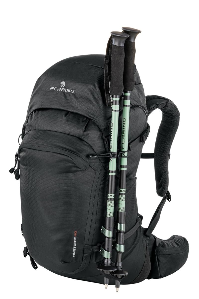 Ferrino Mochila Trekking FINISTERRE 40, Negro , 40 LITRI, Mochila