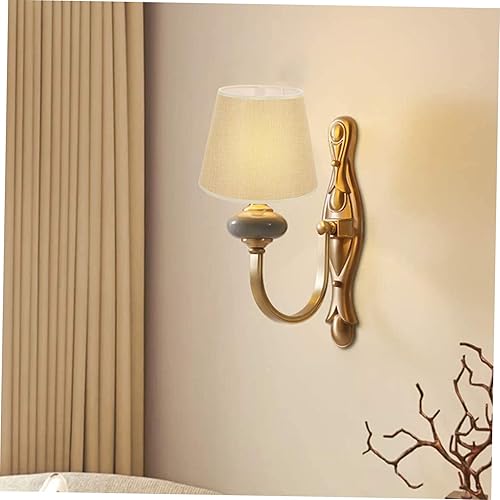 Vista 17 de GANAZONO Pantallas de lámpara de tambor – Pantalla de tela para lámpara de mesa/lámpara colgante de suelo, lino natural hecho a mano clásico moderno