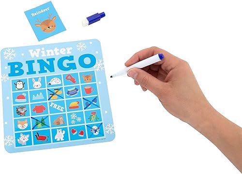 Miniatura 2 de Fun Express Juego de bingo de borrado en seco de invierno