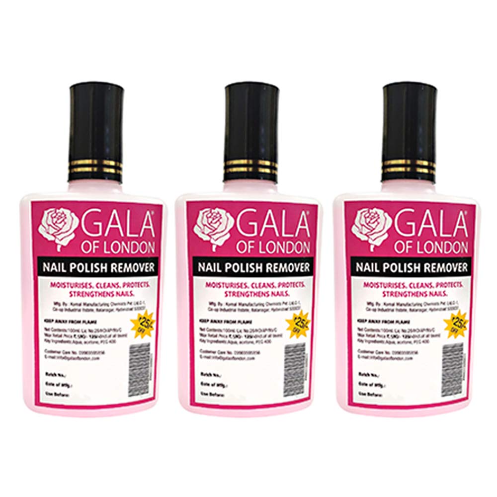 Nail Polish Remover 100ml Combo of 3 (100ml)