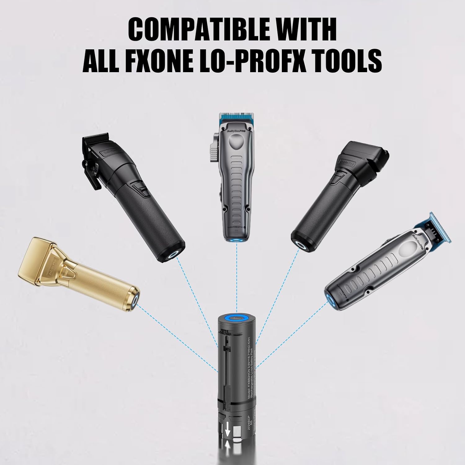 for BaBylissPRO FXONE Battery Replacement,FXBB24 Compatible with FXONE LO-PROFX Shaving Tool, Interchangeable Lithium-ion Battery Packs.Fits Original Charger.(1PCS)