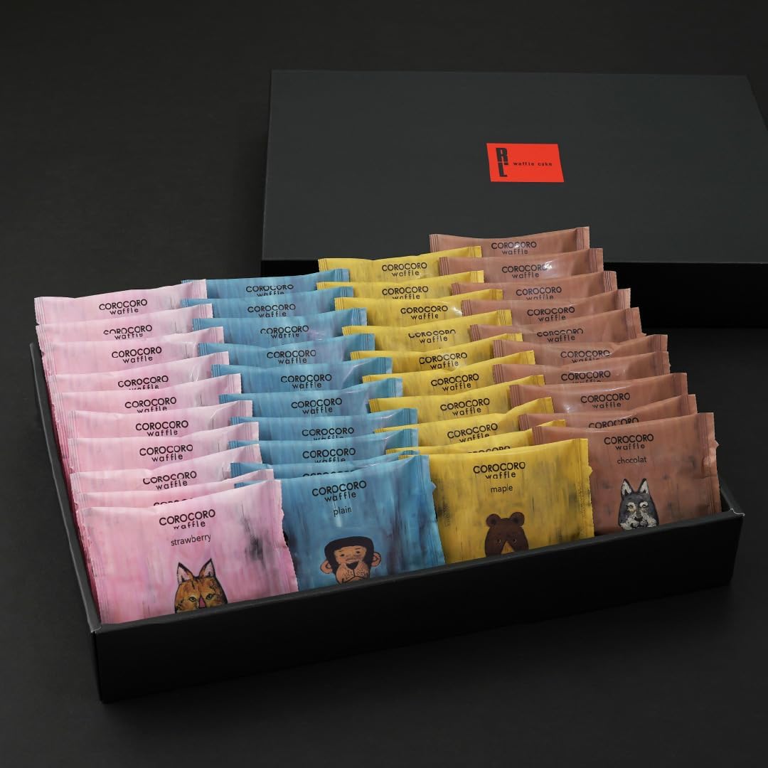R.L クッキー 個包装 お菓子 スイーツ ギフト 手提げ袋付き コロコロ ワッフル パック 40袋
