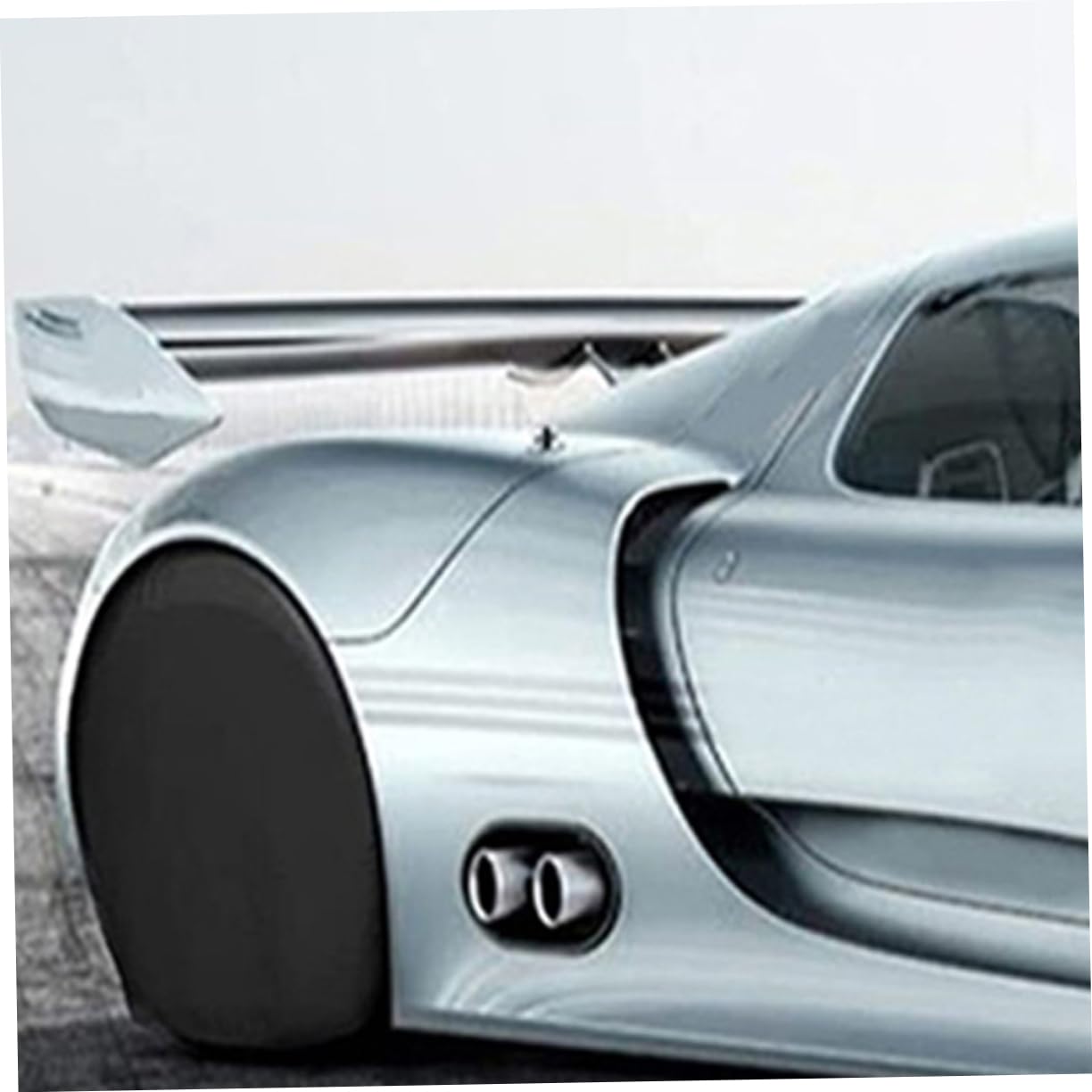 TOPBATHY 2 Pezzi copertura per pneumatici per auto protettore coperture Copertina il rimorchio da viaggio deve avere accessori Coperchio ruota dell'auto Coperchi di ruote pvc Nero