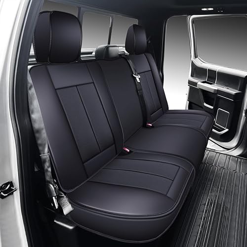 Miniatura 5 de OASIS AUTO Fundas de asiento para Ford F150 F250 F350 2009-2025 de cuero de ajuste personalizado para camión F-150 F-250 F-350 Crew Double Super