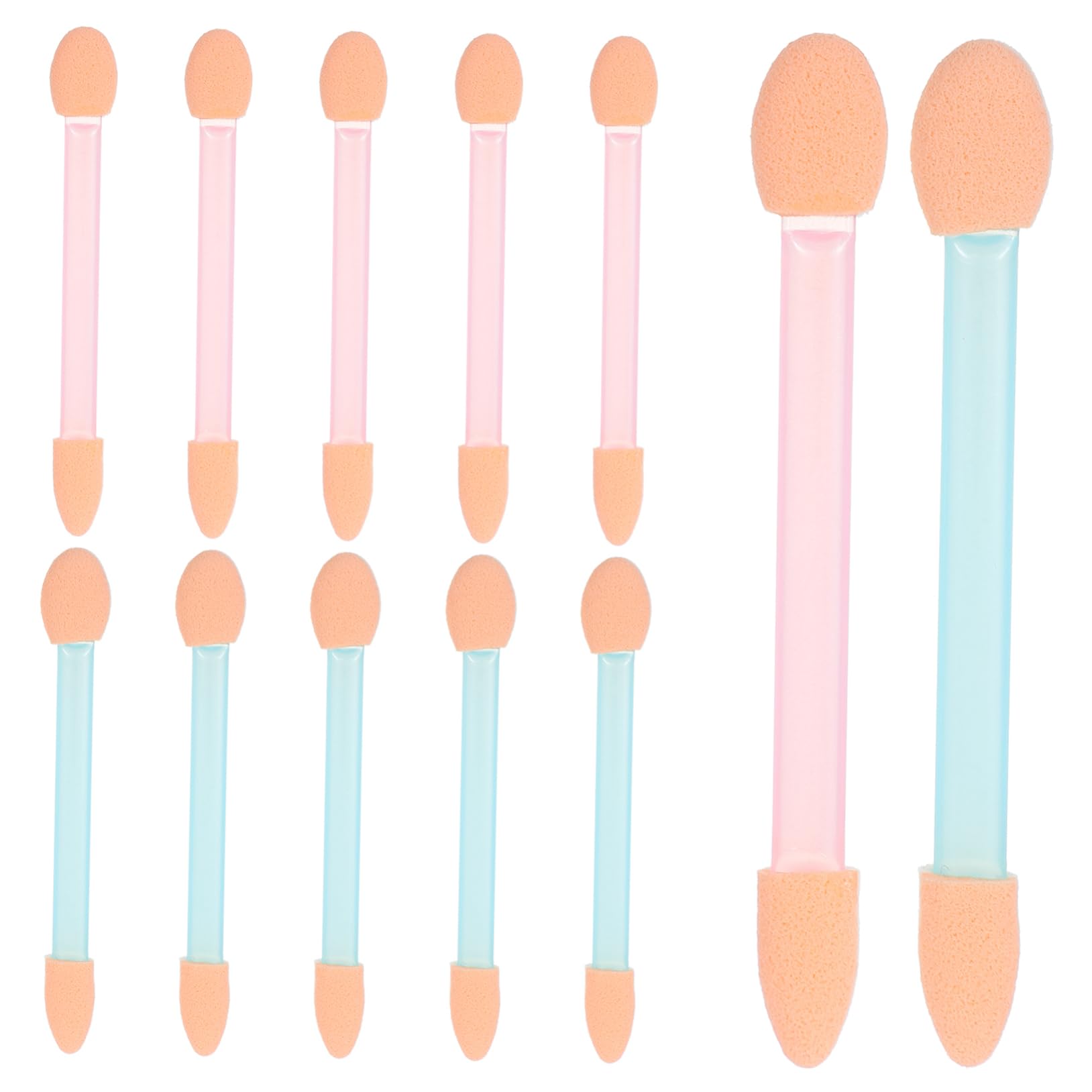 Baluue 12 Pack Eye Shadow Brush Kit Makeup Eyeshadow Sponge Sticks Foam Applicators