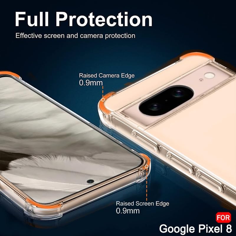 Image of Case Creation Brand - Mobile Cover for Google Pixel 8 (Soft & Flexible Back Case), Transparent