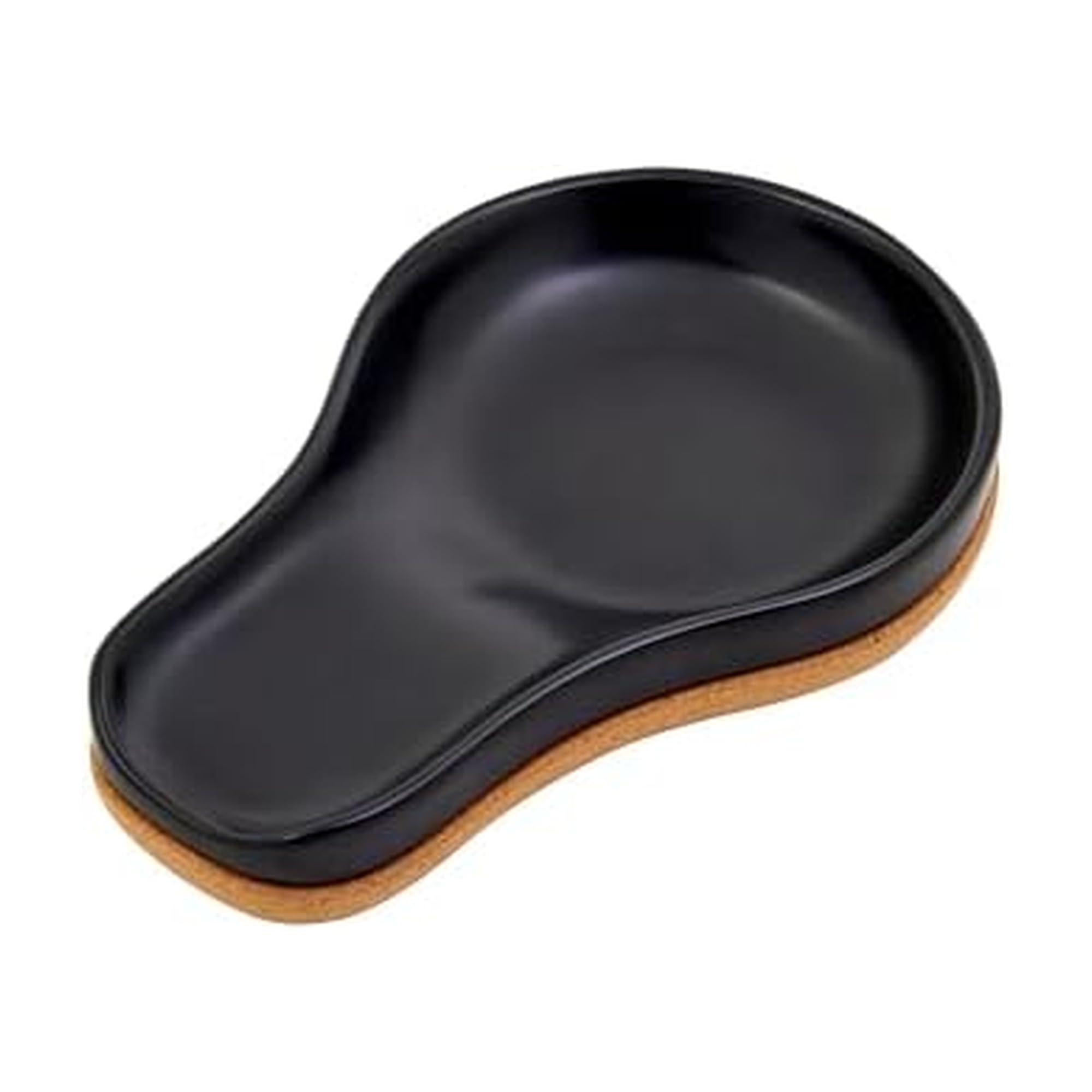Repose-cuillère de cuisine Kamenstein céramique et liège sur cuisinière