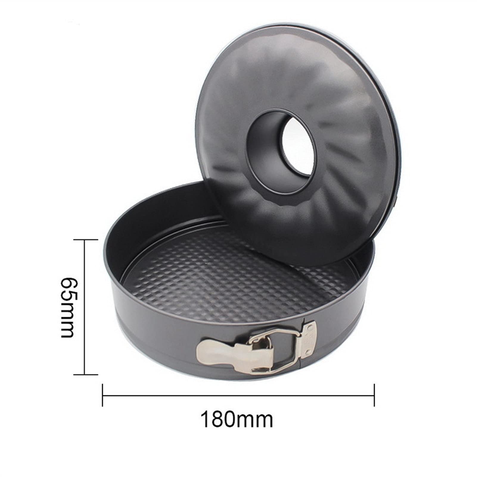 Sartén Antiadherente de Acero al Carbono, Molde para Calabaza, Molde Redondo para Pastel, Juego de moldes para Hornear Pasteles y Bandeja para Hornear，12 Inch