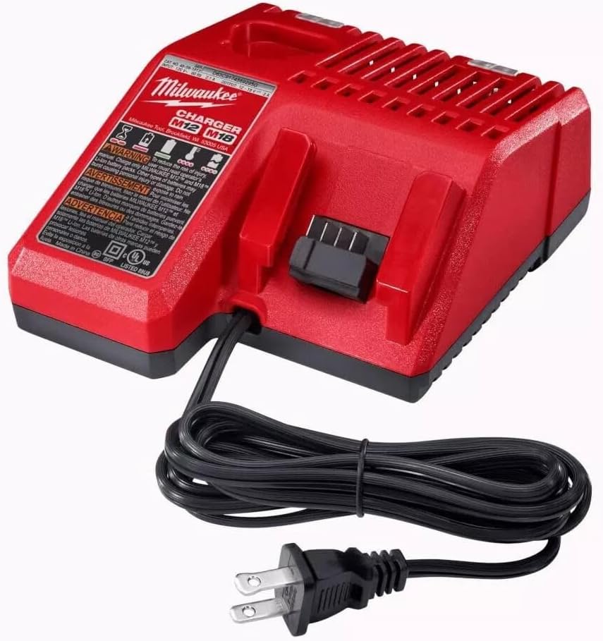 for Milwaukee 48-59-1812 M12 M18 18V 12V Dual Voltage Battery Charger