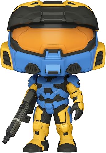 Miniatura 2 de Funko Pop! Juegos Halo Infinite - Spartan Mark VII con VK78, Azul y Amarillo, con Game Add On, 3.75 pulgadas