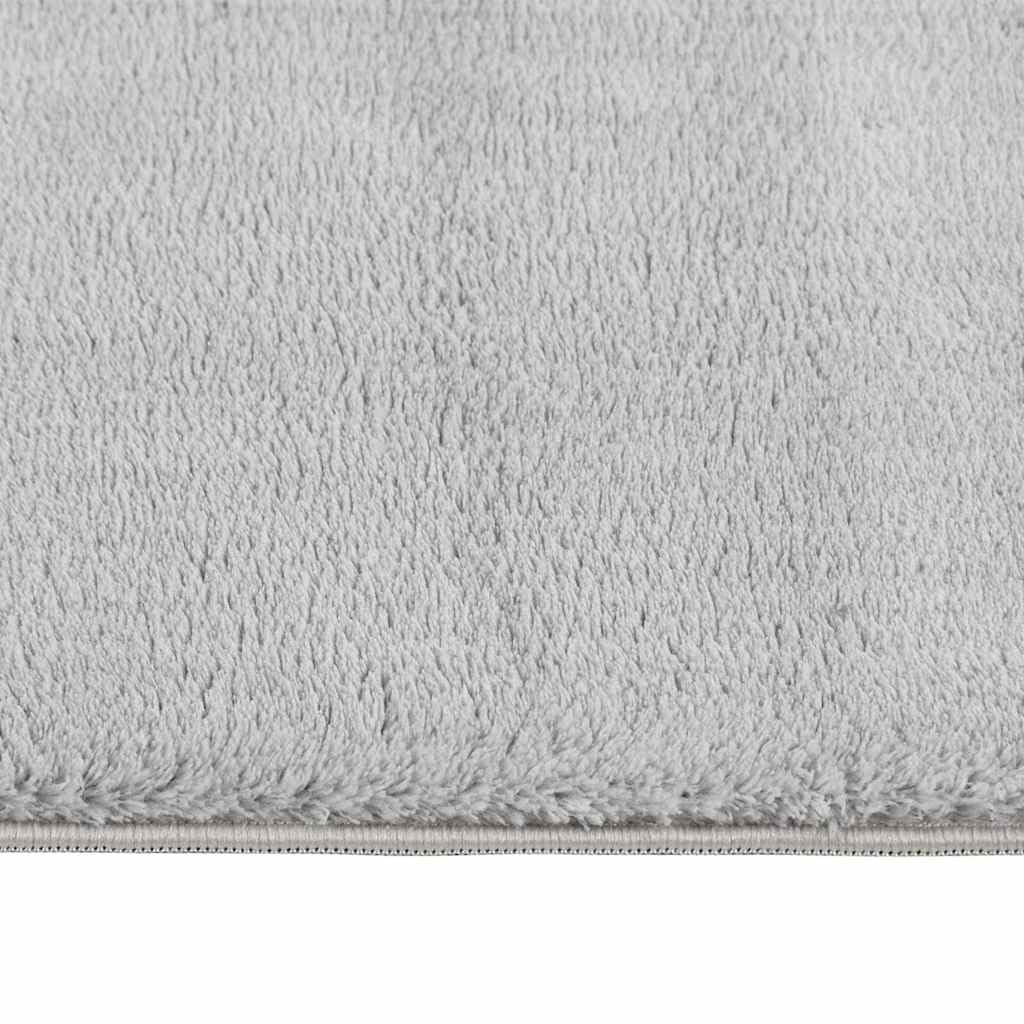 vidaXL Tapis Shaggy Doux Lavable 160x230 cm Antidérapant Gris