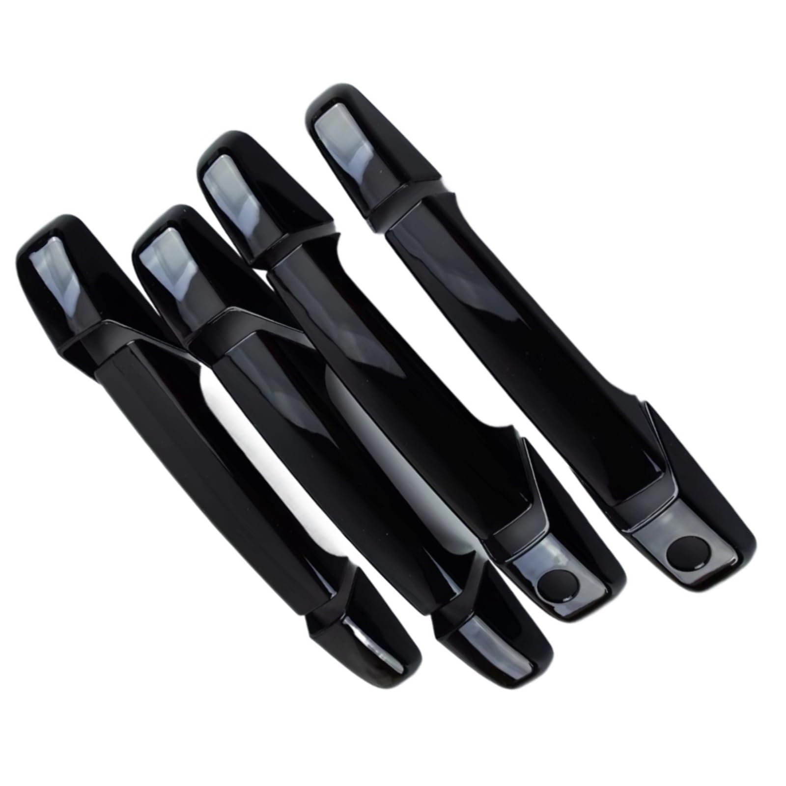 DSPOLIMV Outer Door Handle Cap Compatible with Chevrolet for Tahoe 2007-2014 for Avalanche 1 Set Gloss Black Door Handle Cover Trim Accessories