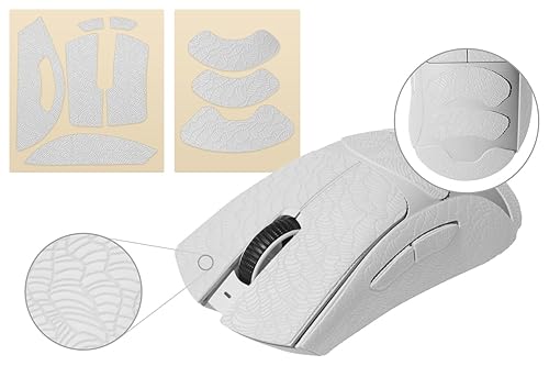 Vista 75 de TALONGAMES Grip Upgrade - Cinta de agarre antideslizante para ratón, compatible con Logitech G Pro Wireless Gaming Mouse Skins, patrón de ondas