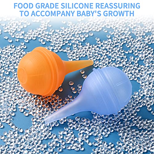 Image of Disposal Nasal Aspirator Ear Syringe Food Grade Reusable Booger Sucker for Baby Toddlers & Adult Easy to Clean and Dishwasher 3 Counts Assorted Color New Pack