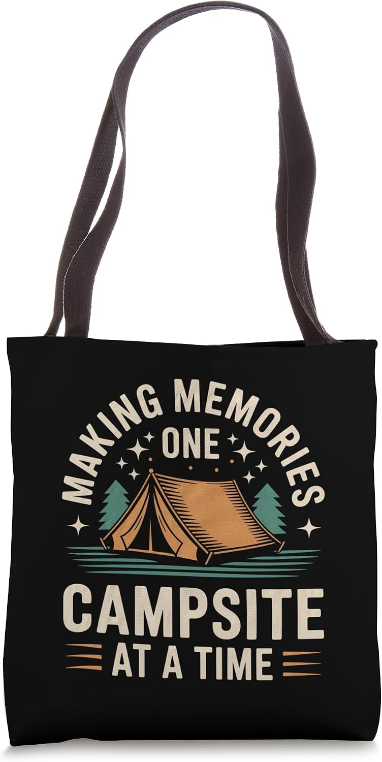 Funny Camping Tote Bag
