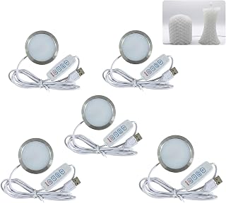 USB LED Lamp Kit 001 for 3D Printed Projects, High-Brightness Backlight Board for Lithophane & Night Light, Compatible with Bambu Lab A1/P1/X1 Accessories DIY Kit. 5-Pack.