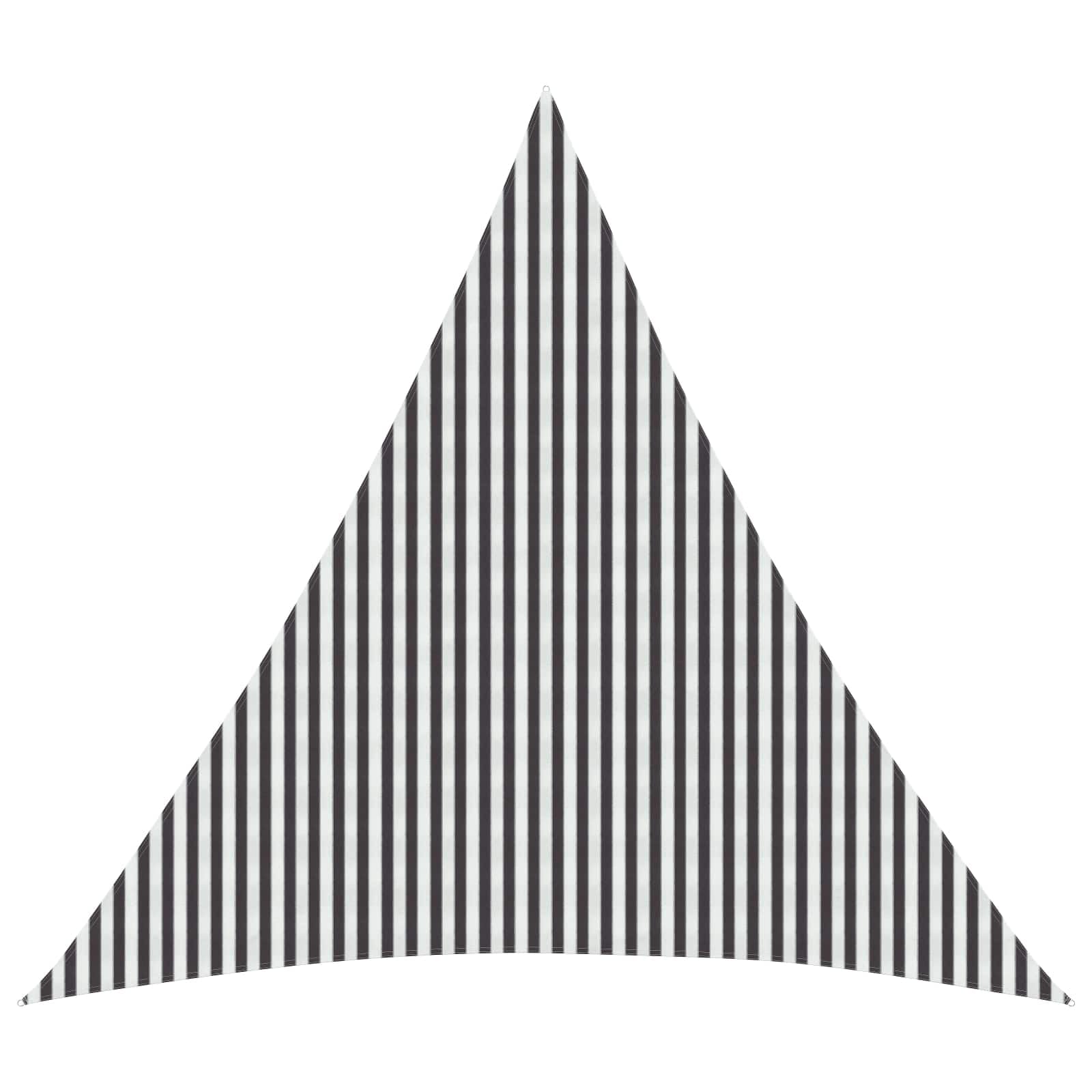 Voile d'ombre triangulaire 6x6x6m en HDPE avec fixations inox