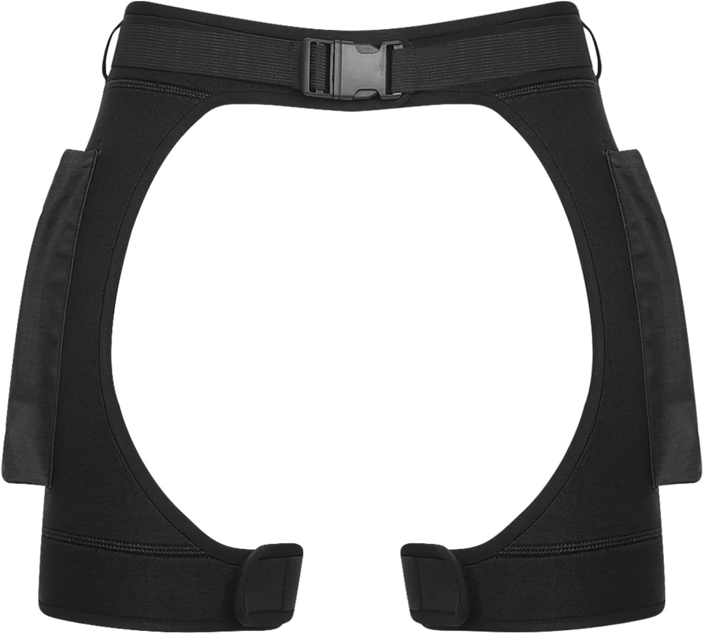 Women Diving Shorts with Pockets Hollow Out Surf Wetsuit Surfing Short Pants with Adjustable Waist Belt